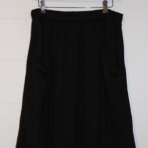 Black Flowy Skirt WITH POCKETS